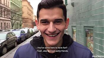 amateur gay guy getting rough anal outdoor, sucking cock and fucking for pay cumshot - czech hunter messed up the scene