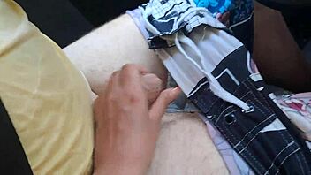 Public Car Handjob by Teen 18+ Stepsister on Forest Road