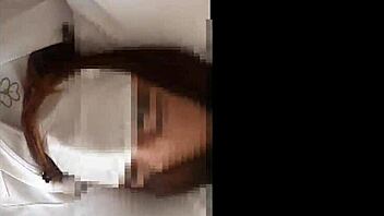 First time filming this stunning Japanese university girl?