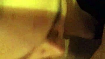 this dope whore is sucking that big black monster cock with her natural tits out