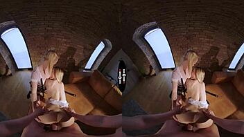 Watch These Big Bad Girls Ride Hard In Dark VR!