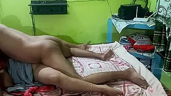 Desi couple explores cowgirl position in bedroom