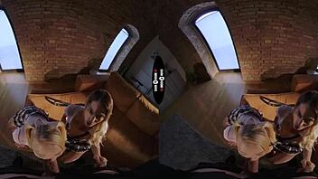 Watch These Big Bad Girls Ride Hard In Dark VR!