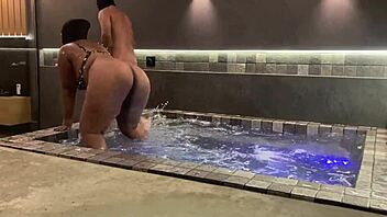 i grabbed the brunette from behind and thrust hard until she screamed