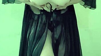 hey, check out this pretty shemale in lingerie, licking and fucking her ass in reality with transsexual cock solo fun