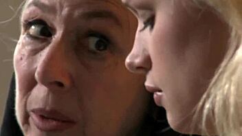 Cute lesbian couples engage in sensual oral sex