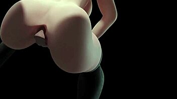 Tia Cass' solo adventure with a dildo in 3D animation