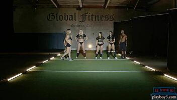 sexy black teen 18+ gym workout