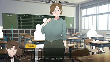 tsugumi cheats on her boyfriend with her professor in ntr gameplay