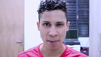 igor and j, the young brazilian gay guys, share an intimate moment together