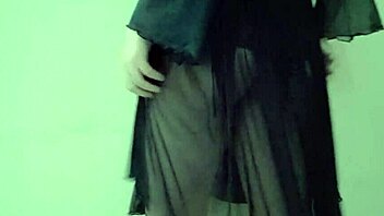 hey, check out this pretty shemale in lingerie, licking and fucking her ass in reality with transsexual cock solo fun