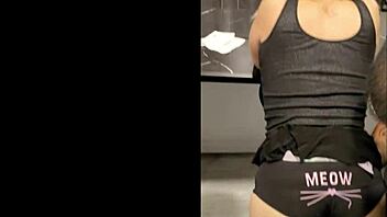 Horny Mexican Whore Gets Ass Grabbed and Oiled Up