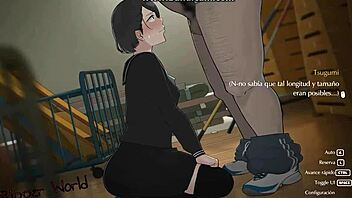 tsugumi cheats on her boyfriend with her professor in ntr gameplay