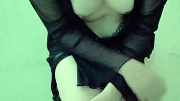 hey, check out this pretty shemale in lingerie, licking and fucking her ass in reality with transsexual cock solo fun