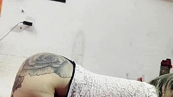 Discovering her cosplaying at home - A tantalizing display of curves and allure