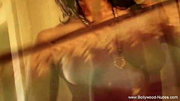 bollywood brunette beauty enjoys nude dancing softcore erotic teasing experience