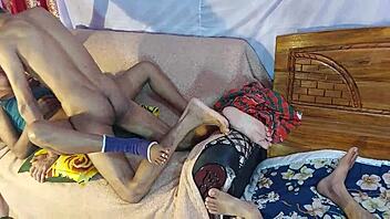 deshi couples enjoy creampie sex with star and henry at home.