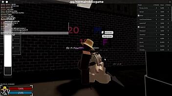 Animated domination in a rough Roblox sex game