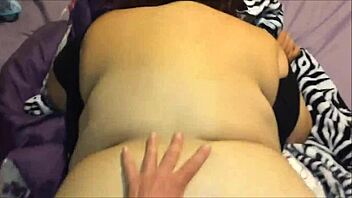 fat wife gets pounded hard and jizzed on from behind