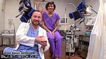 Is student Jackie Banes caught in a cum blast by Doctor Tampa at the hospital?