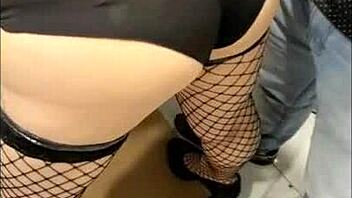 Horny Mexican Whore Gets Ass Grabbed and Oiled Up