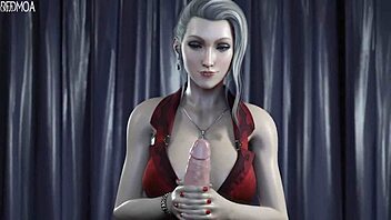 Scarlet's rough handjob leaves guy moaning in humiliation