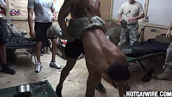 Gay Soldiers Having Silly Fun