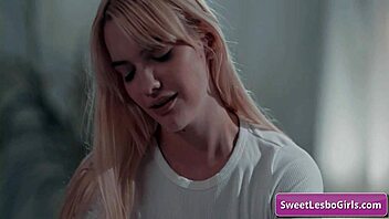 Horny Lesbian Blondes Lena Paul and Sinn Sage Lick Pussy Close-Up