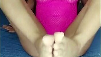 Joi guided jerk off with footjob, cum deliciously naughty