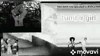 African American Teen Feels Deep Scratches On Her Ass