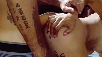 Shaved couple engages in oral and sex activities