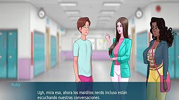 Suck that monster cock in the Christmas orgy event.