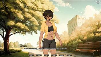 Tomboy sex in forest hentai game ep 1 outdoor blowjob while hiking with my gf