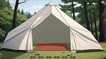 Tomboy sex in forest hentai game ep 1 outdoor blowjob while hiking with my gf