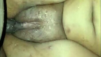 Ebony M.A.B. gets her pussy filled with black cock and squirts