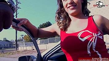 Brunette slut loves huge BBC in her tight pussy