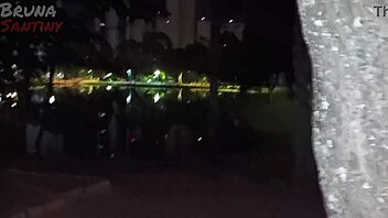 Bruna Santiny meets big-dicked black guy in the park.