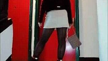 Leather Catsuit or Pantyhose Under Miniskirt?