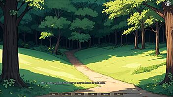 Tomboy sex in forest hentai game ep 1 outdoor blowjob while hiking with my gf