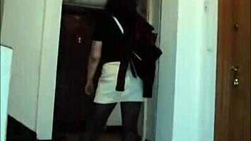 Leather Catsuit or Pantyhose Under Miniskirt?