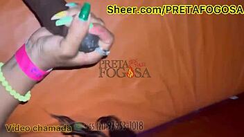 Teen Brunette Sucks Big Black Cock for Debt