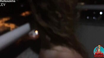 Teen amateur naked under super moon 🌕