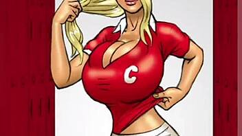 two hot blondes betting on big black cock