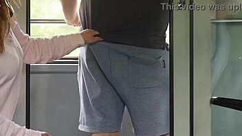 A mysterious woman fondles my penis on the train, prompting me to masturbate in the restroom