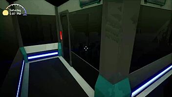 3D porn game comes to life with a blonde babe and a big cock