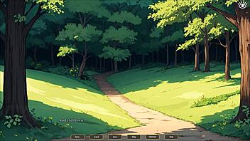 Tomboy sex in forest hentai game ep 1 outdoor blowjob while hiking with my gf