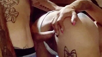 Shaved couple engages in oral and sex activities