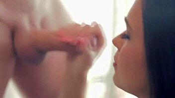 Beautiful Blonde Milf Gives Artistic Blowjob To Couple