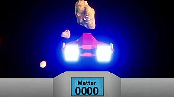 3D porn game comes to life with a blonde babe and a big cock