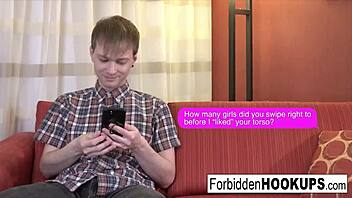 Bionda tettona scopata forte dal cazzo enorme del fratellastro